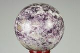 Sparkly, Purple Lepidolite Sphere - Madagascar #191494-1